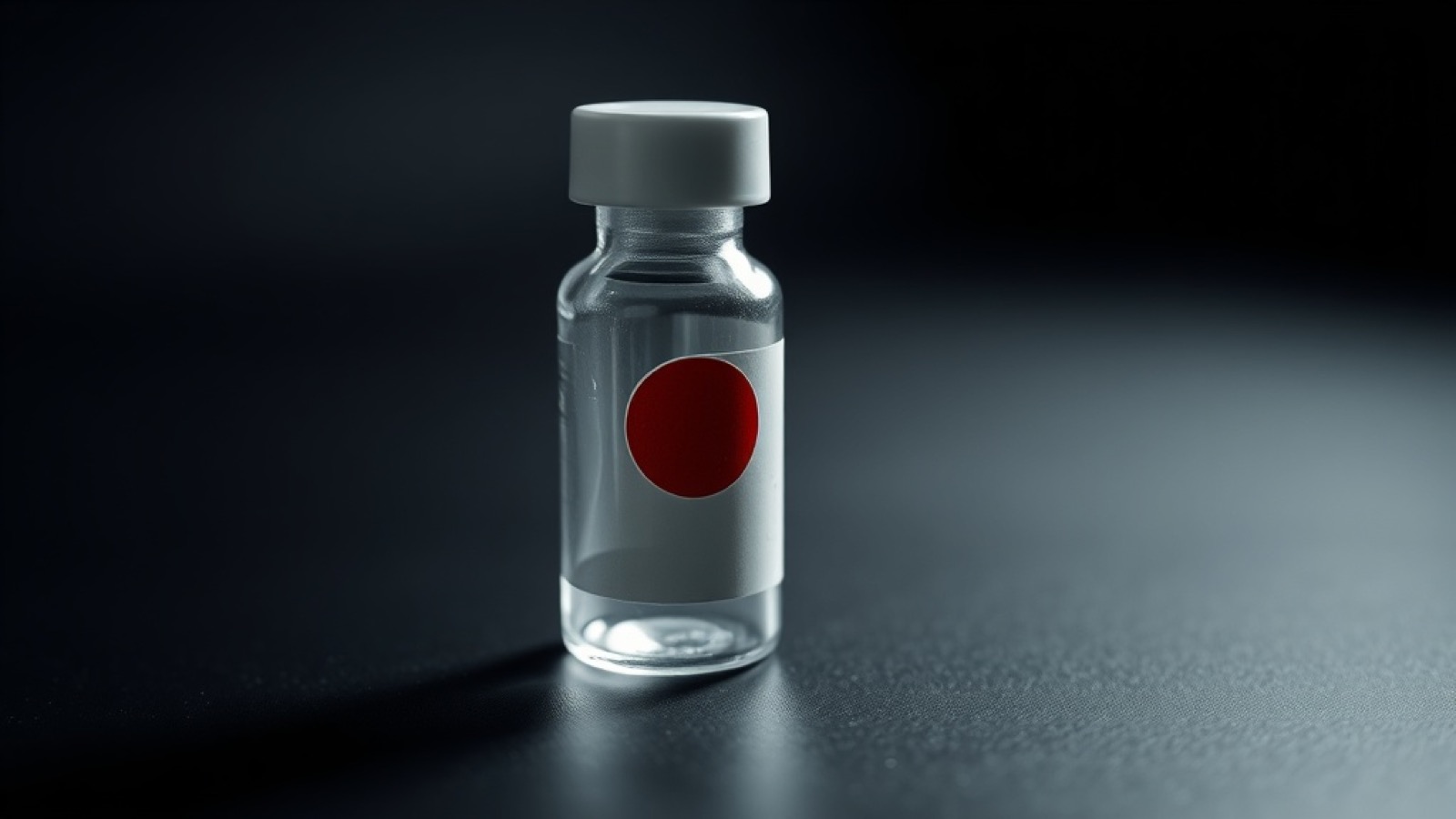 Vial label reading 'NOT FOR HUMAN CONSUMPTION' next to a syringe — the ironic disclaimer on the cheaper option